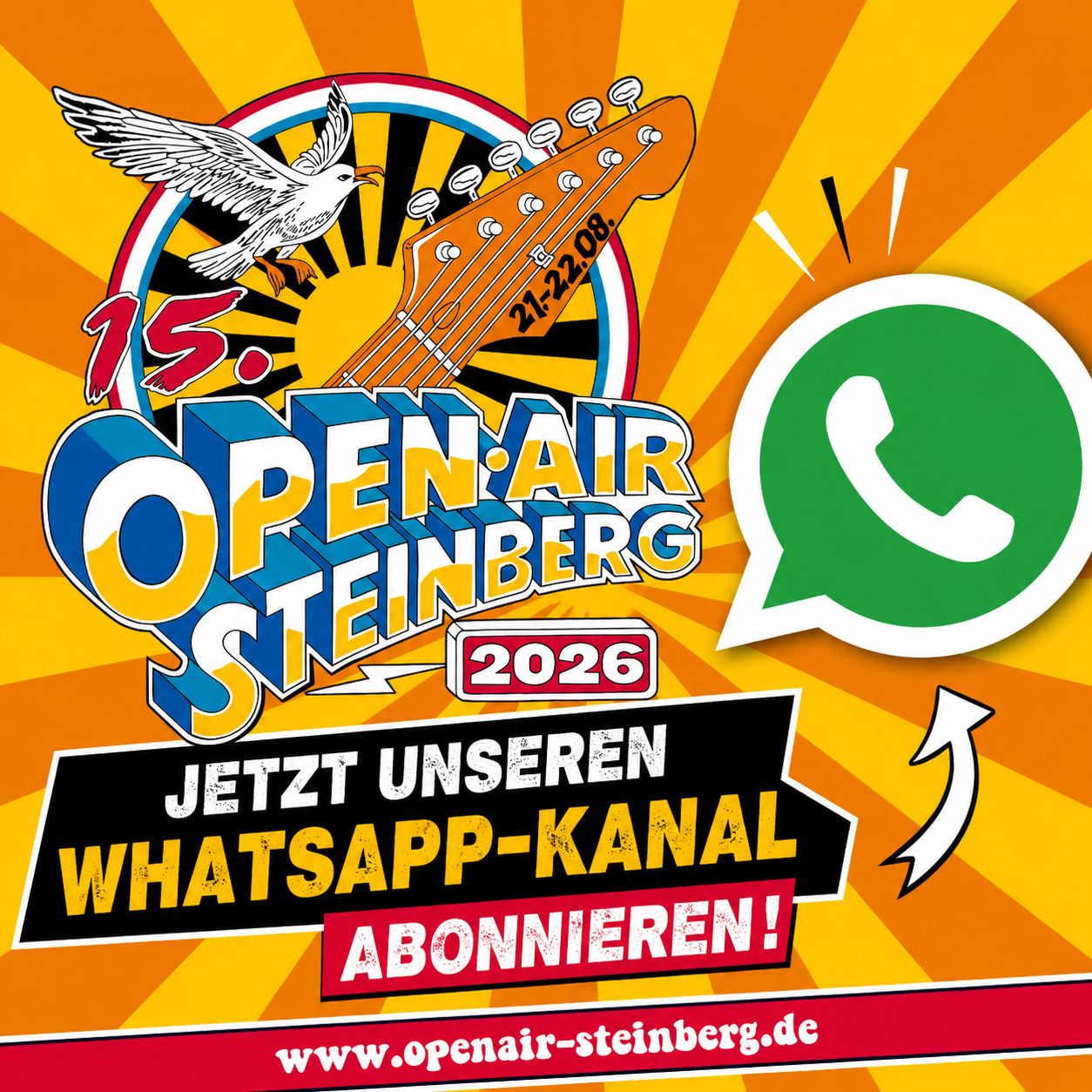 Folgt uns auf Whatsapp!